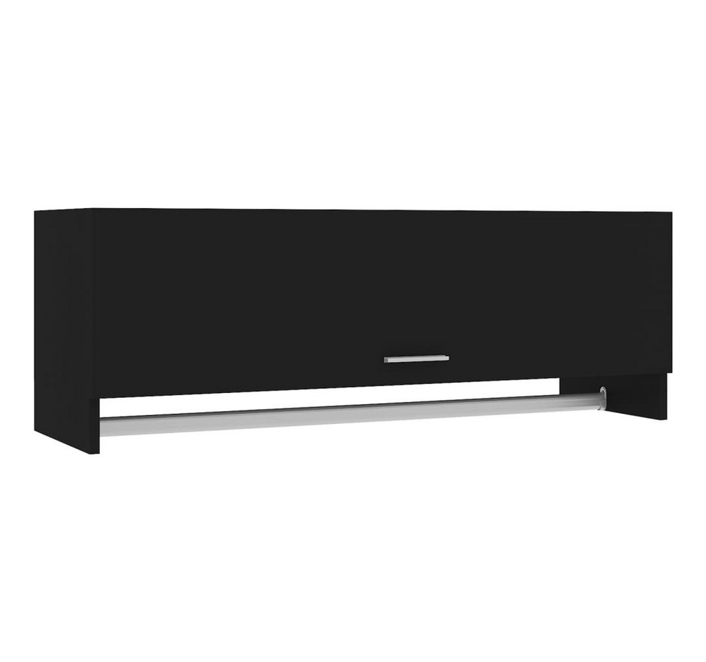 vidaXL Garderoben-Set Garderobe Kleiderschrank Schwarz 100x32,5x35 cm Spanplatte von vidaXL