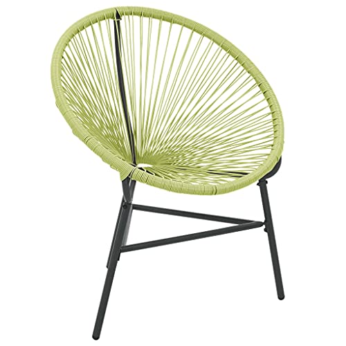 vidaXL Garten Acapulco Stuhl Gartensessel Rattansessel Mexikanischer Stuhl Sessel Gartenstuhl Rattanstuhl Relaxsessel Poly Rattan Grün von vidaXL