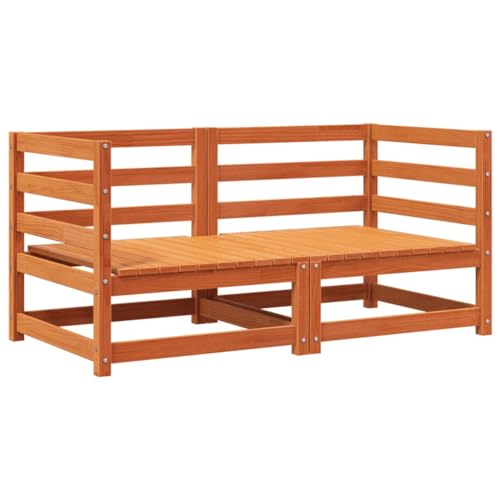 vidaXL Garten-Ecksofas 2 STK. Wachsbraun 70x70x67 cm Massivholz Kiefer von vidaXL