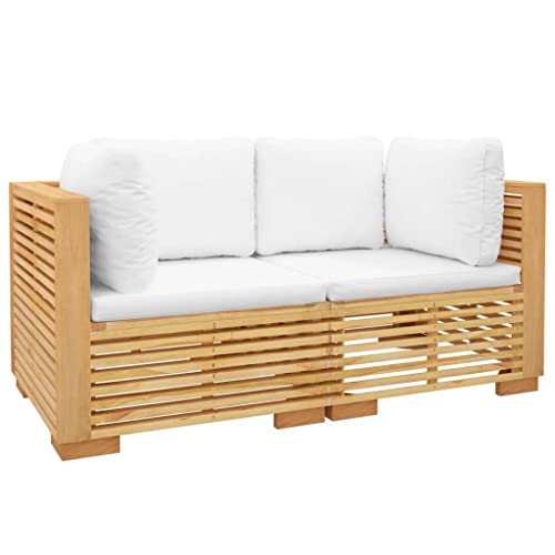vidaXL Garten-Ecksofas mit Kissen 2 STK. Massivholz Teak, Sofa, Gartensofa, Gartenmöbel, Outdoor-Sofa, Terrassensofa, Holzmöbel, Ecksofa Massivholz vidaXL Garten-Ecksofas mit Kissen 2 STK. Massivholz Teak, Sofa, Gartensofa, Gartenmöbel, Outdoor-Sofa, Terrassensofa, Holzmöbel, Ecksofa Massivholz von vidaXL