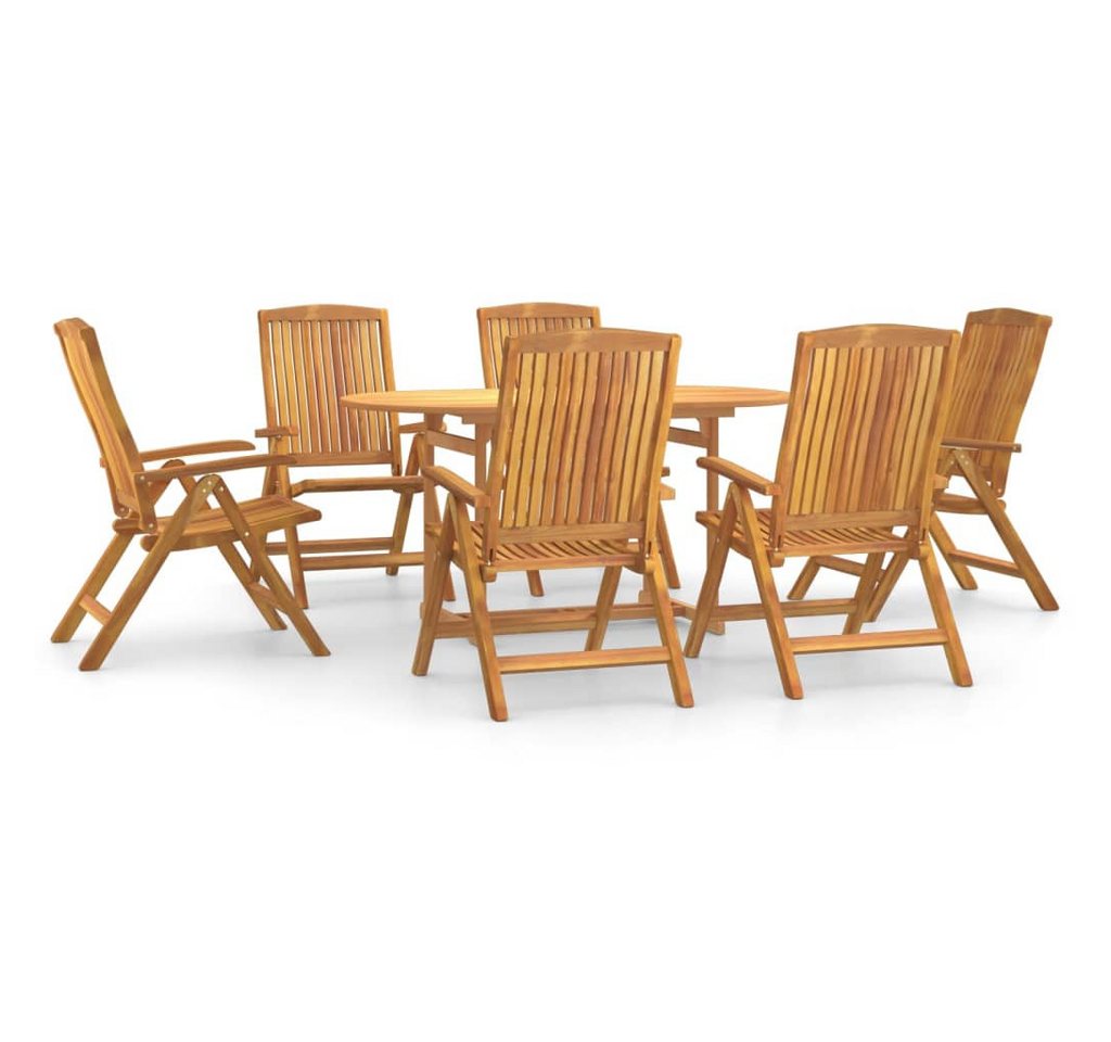 vidaXL Garten-Essgruppe, 7-tlg. Gartengarnitur Massivholz Teak vidaXL Garten-Essgruppe, 7-tlg. Gartengarnitur Massivholz Teak von vidaXL