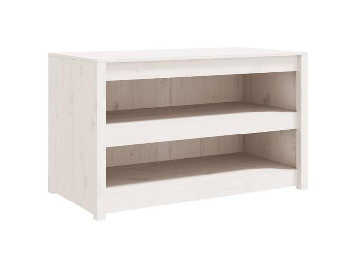 vidaXL Garten-Geräteschrank Outdoor-Küchenschrank Weiß 106x55x64 cm Massivholz Kiefer Terrassensch, weiß von vidaXL