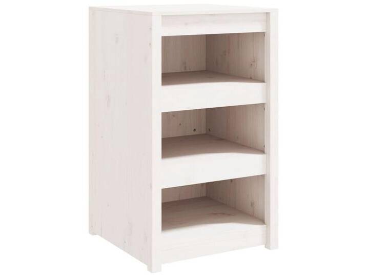 vidaXL Garten-Geräteschrank Outdoor-Küchenschrank Weiß 55x55x92 cm Massivholz Kiefer Terrassenschr, weiß von vidaXL