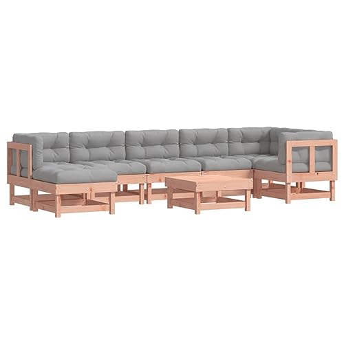 vidaXL Garten Lounge Set 8-TLG., Gartenmöbel Set mit Kissen, Sitzgruppe für Garten Terrasse, Modular Sofa Garnitur Loungemöbel, Massivholz Douglasie vidaXL Garten Lounge Set 8-TLG., Gartenmöbel Set mit Kissen, Sitzgruppe für Garten Terrasse, Modular Sofa Garnitur Loungemöbel, Massivholz Douglasie von vidaXL