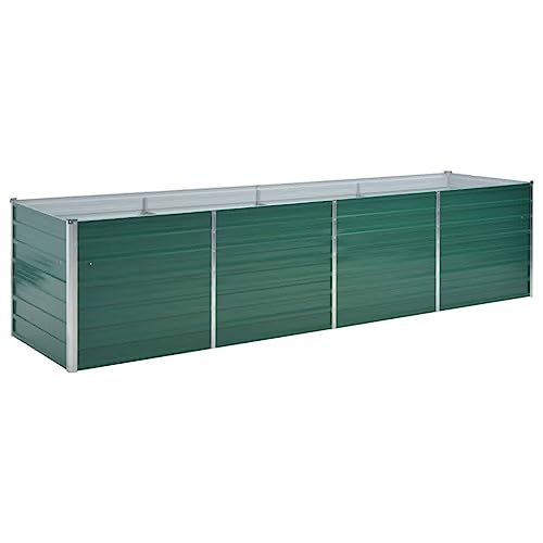 vidaXL Pflanzkübel für den Garten, verzinkter Stahl, 320 x 80 x 77 cm, grün, Blumenkasten, Hochbeet vidaXL Pflanzkübel für den Garten, verzinkter Stahl, 320 x 80 x 77 cm, grün, Blumenkasten, Hochbeet von vidaXL