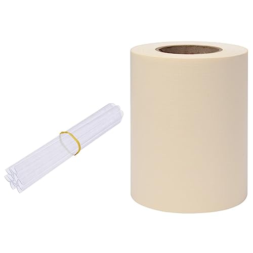 vidaXL Garten Sichtschutz Streifen Zaunblende Zaunfolie Doppelstabmatten Sichtschutzstreifen Gartenzaun Folie Zaun Rolle Zaunfolie PVC 35x0,19m Creme von vidaXL