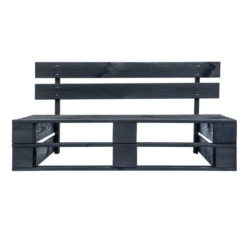 vidaXL Gartenbank, Garten-Palettenbank Holz Schwarz vidaXL Gartenbank, Garten-Palettenbank Holz Schwarz von vidaXL