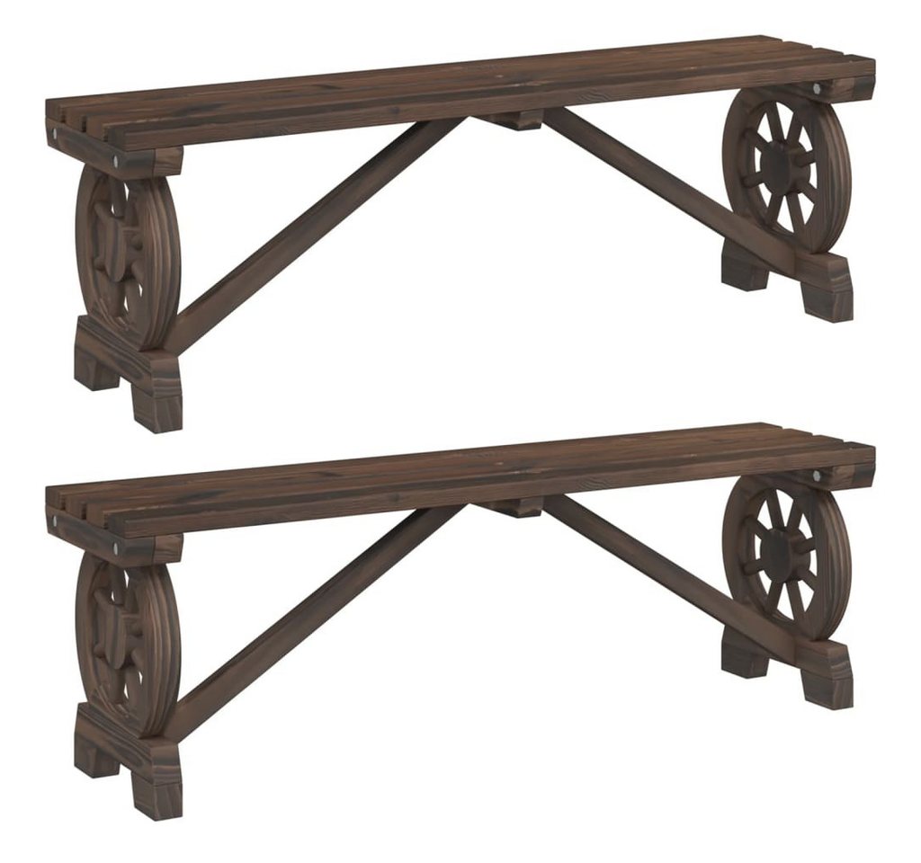 vidaXL Gartenbank, Gartenbänke 2 Stk. Massivholz Tanne vidaXL Gartenbank, Gartenbänke 2 Stk. Massivholz Tanne von vidaXL