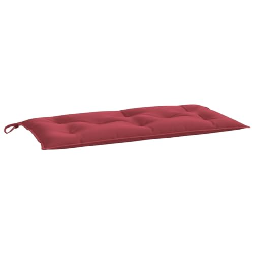 vidaXL Gartenbank-Auflage Weinrot 100x50x7 cm Oxford-Gewebe von vidaXL