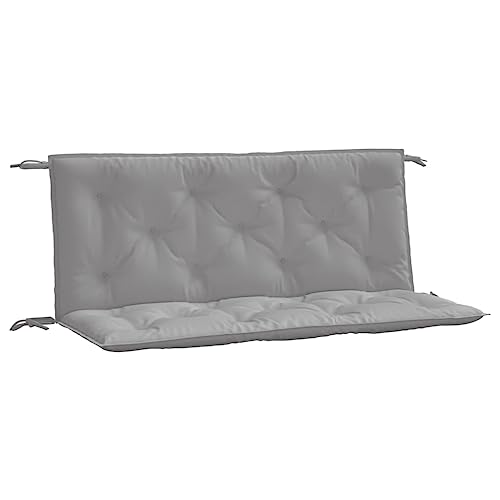 vidaXL Gartenbank-Auflagen 2 STK. Grau 120x50x7 cm Oxford-Gewebe von vidaXL