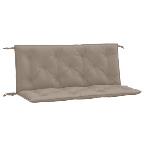 vidaXL Gartenbank-Auflagen 2 STK. Taupe 120x50x7 cm Oxford-Gewebe von vidaXL