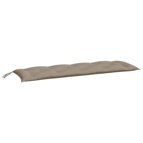 vidaXL Gartenbank-Auflagen 2 STK. Taupe 150x50x7 cm Oxford-Gewebe von vidaXL