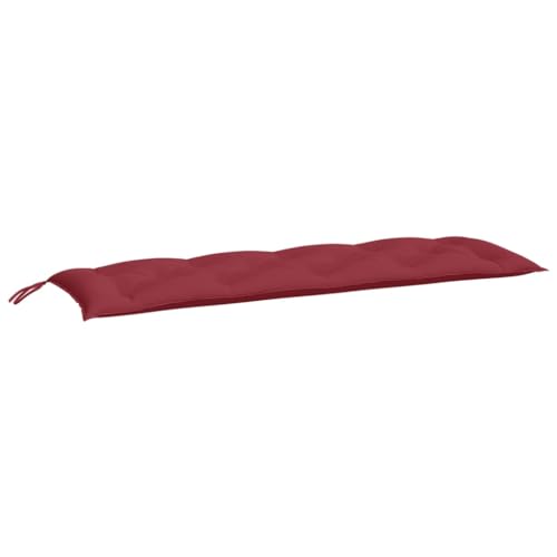 vidaXL Gartenbank-Auflagen 2 STK. Weinrot 150x50x7 cm Oxford-Gewebe von vidaXL