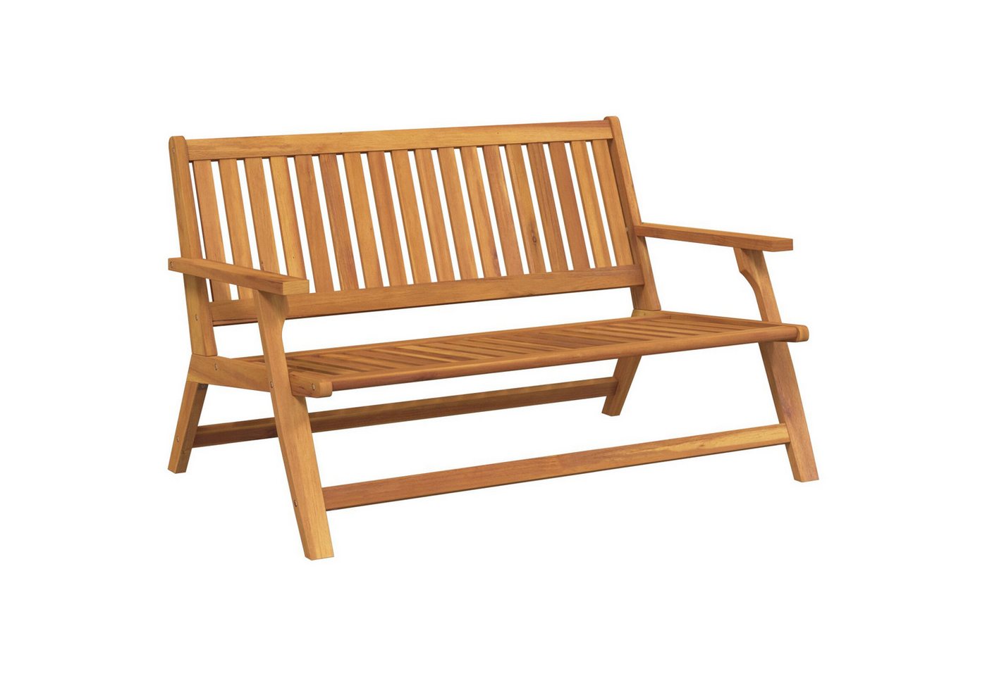 vidaXL Gartenbank Gartenbank 122,5x77x74 cm Massivholz Akazie von vidaXL