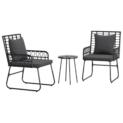 vidaXL Gartenbank für draußen - Stylische Sitzgelegenheit für Deine Terrasse oder deinen Patio, modernes Rattan-Design, ergonomisch und bequem. von vidaXL