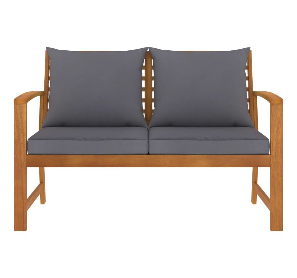 vidaXL Gartenbank, Outdoor Bank 120 cm mit Dunkelgrauen Kissen Massivholz Akazie vidaXL Gartenbank, Outdoor Bank 120 cm mit Dunkelgrauen Kissen Massivholz Akazie von vidaXL