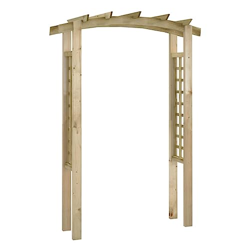 vidaXL Gartenbogen Pergola Rosenbogen Rankgitter Garten Spalier Torbogen Rankhilfe Imprägniertes Kiefernholz Verrottungsbeständig 150x60x210cm Holz von vidaXL