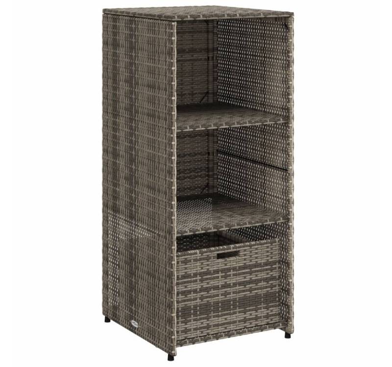 vidaXL Gartenbox, Gartenschrank Grau 50x55x115 cm Poly Rattan vidaXL Gartenbox, Gartenschrank Grau 50x55x115 cm Poly Rattan von vidaXL