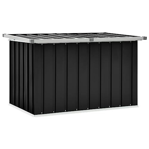 vidaXL Gartenbox Auflagenbox Kissenbox Aufbewahrungsbox Truhe Box Gartenmöbel Gartenkasten Gartentruhe Werkzeugkasten Anthrazit 109x67x65cm von vidaXL