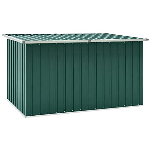 vidaXL Gartenbox Auflagenbox Kissenbox Aufbewahrungsbox Truhe Box Gartenmöbel Gartenkasten Gartentruhe Werkzeugkasten Grün 171x99x93cm von vidaXL