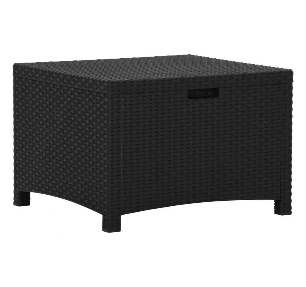 vidaXL Gartenbox Garten-Aufbewahrungsbox 39x39x46 cm PP Rattan Graphit von vidaXL