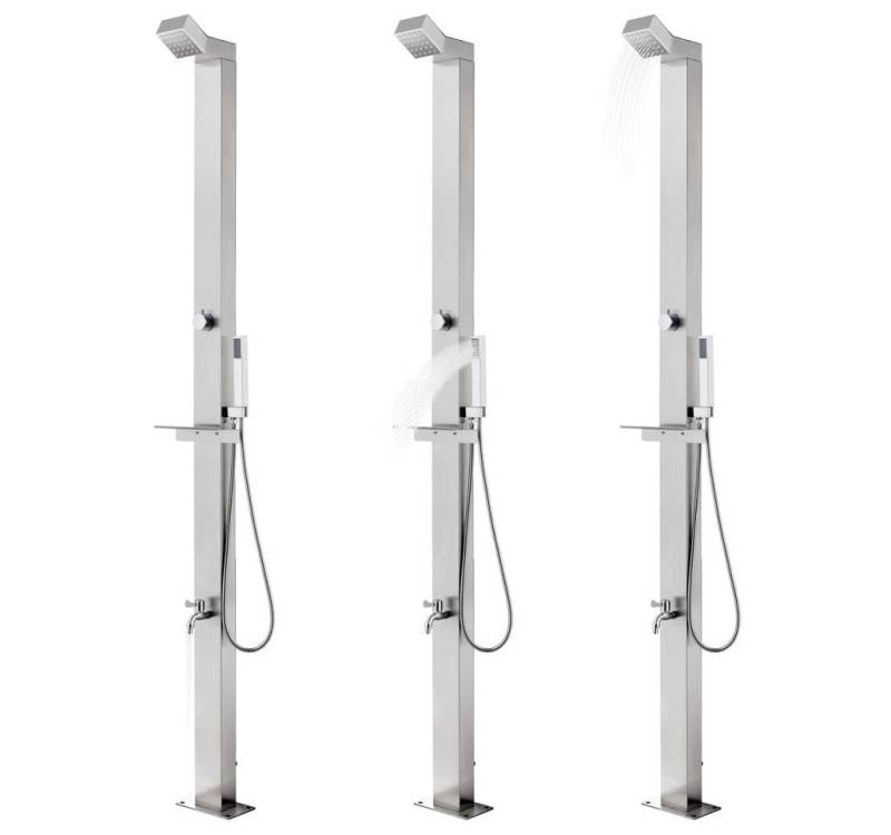 vidaXL Gartendusche, Bodendusche 220 cm Edelstahl vidaXL Gartendusche, Bodendusche 220 cm Edelstahl von vidaXL