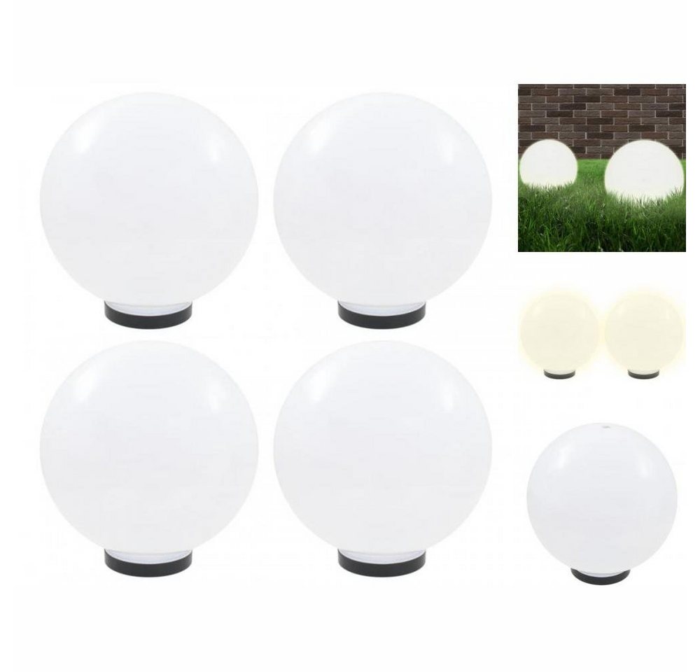 vidaXL Gartenleuchte LED-Gartenleuchten 4 Stk Kugelförmig 30 cm PMMA Gartenlampe Gartenleuc von vidaXL