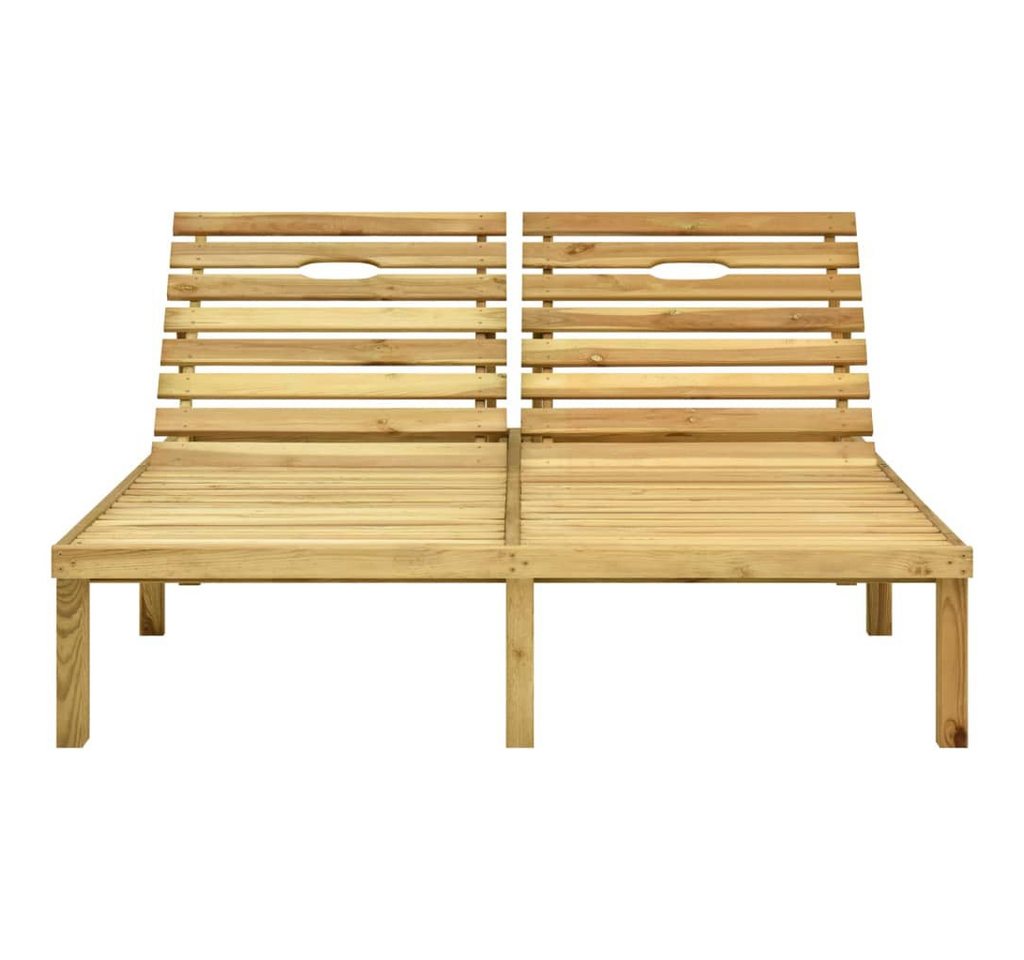 vidaXL Gartenliege, Doppel-Sonnenliege Grün Imprägniertes Kiefernholz vidaXL Gartenliege, Doppel-Sonnenliege Grün Imprägniertes Kiefernholz von vidaXL