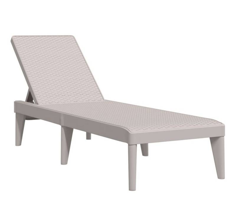 vidaXL Gartenliege Gartenliege Sonnenliege Cappuccino-Braun 186x60x29 cm Kunststoff Polyp von vidaXL