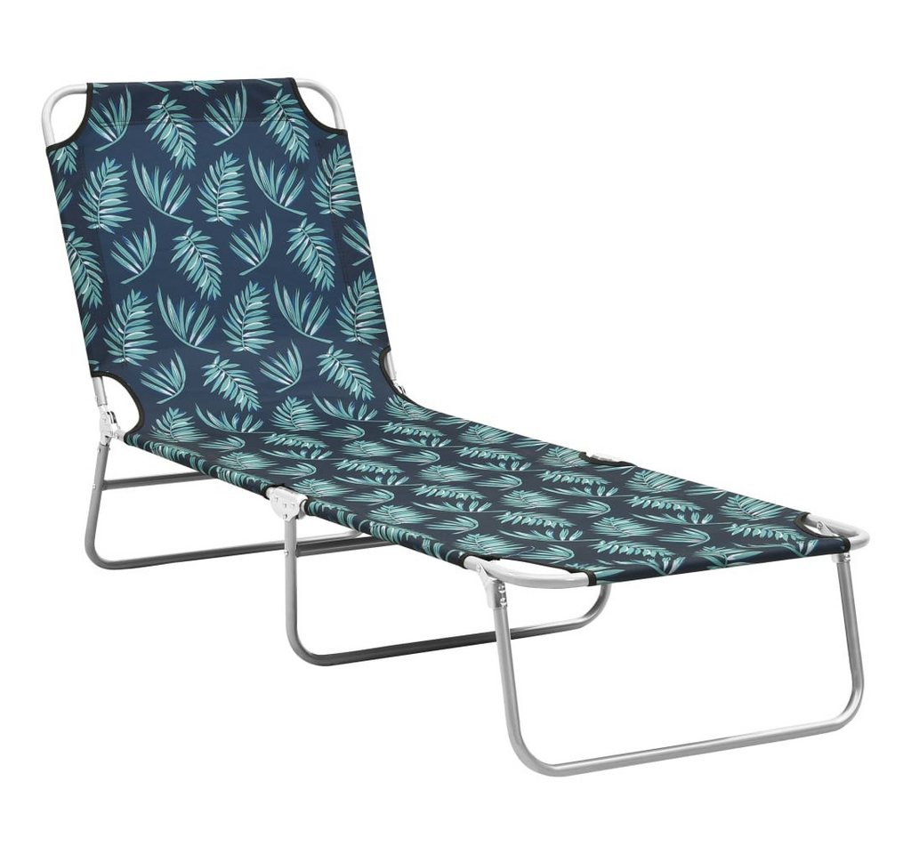 vidaXL Gartenliege Gartenliege Strandliege Klappbare Sonnenliege Campingliege Stahl Blatt vidaXL Gartenliege Gartenliege Strandliege Klappbare Sonnenliege Campingliege Stahl Blatt von vidaXL