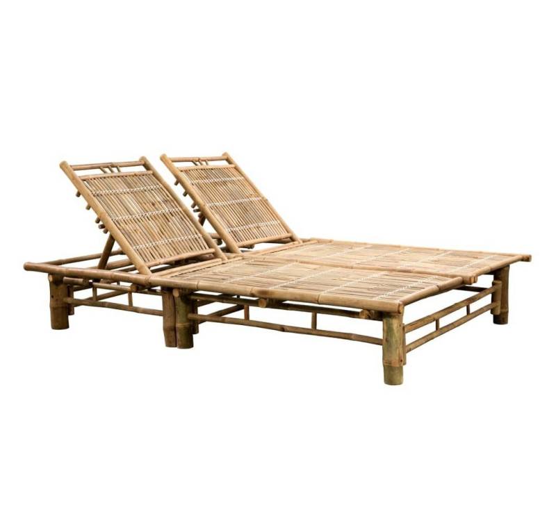 vidaXL Gartenliege Sonnenliege für 2 Personen Bambus von vidaXL