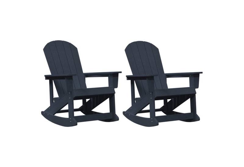 vidaXL Gartenlounge-Set Adirondack Schaukelstühle 2 pcs Marineblau 73.5 x 92 x 90 cm, (2-tlg) von vidaXL