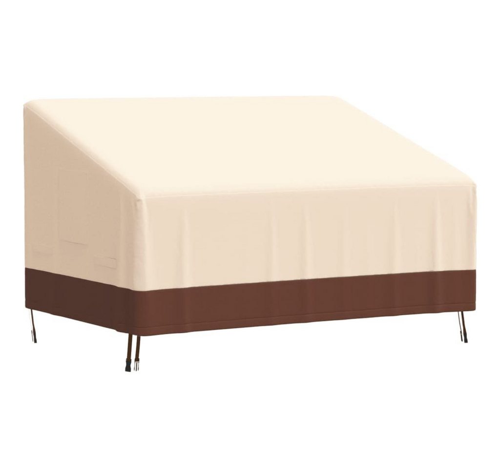 vidaXL Gartenmöbel-Schutzhülle Abdeckung für 2-Sitzer-Bank Beige 137x97x48/74 cm 600D Oxford von vidaXL