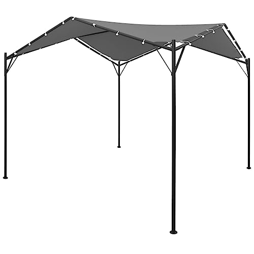 vidaXL Gartenpavillon Anthrazit 4x4m Pavillon Überdachung Partyzelt Pergola von vidaXL