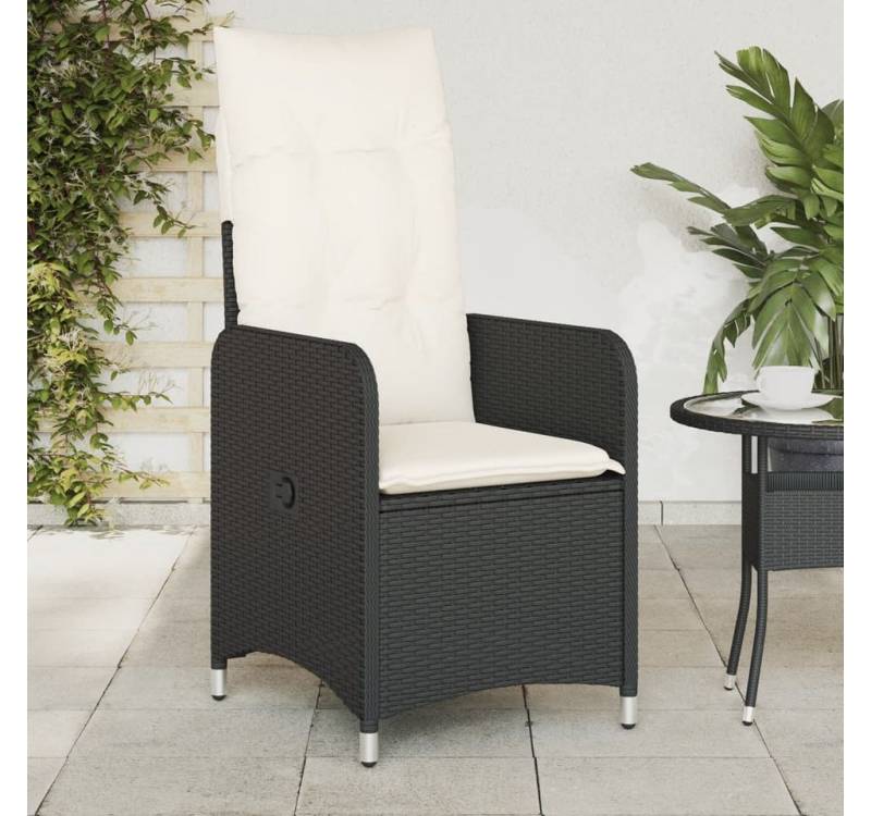 vidaXL Gartensessel, Gartensessel mit Kissen 2 Stk. Verstellbar Schwarz Poly Rattan vidaXL Gartensessel, Gartensessel mit Kissen 2 Stk. Verstellbar Schwarz Poly Rattan von vidaXL