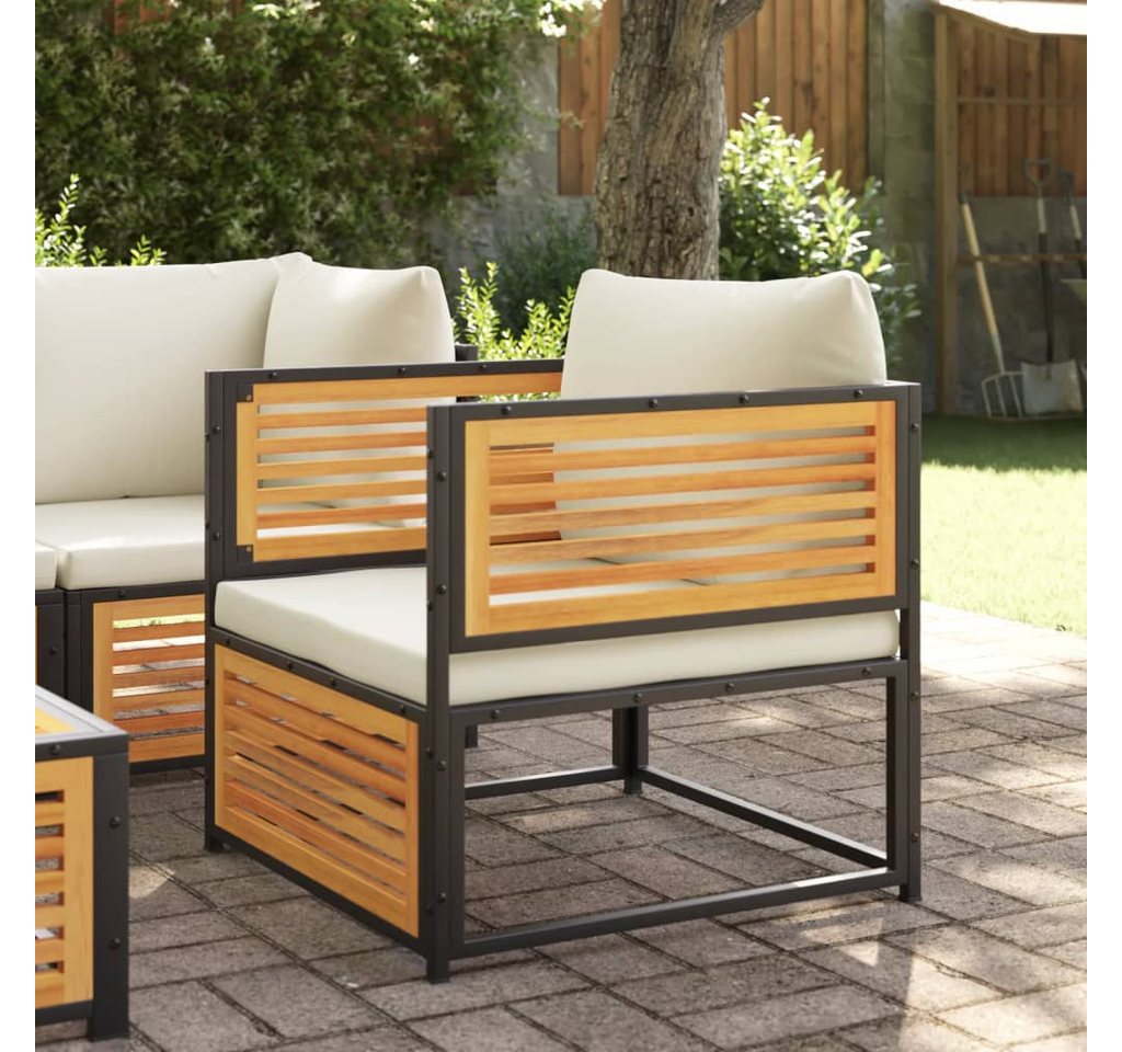 vidaXL Gartensessel, Gartensessel mit Kissen Massivholz Akazie vidaXL Gartensessel, Gartensessel mit Kissen Massivholz Akazie von vidaXL