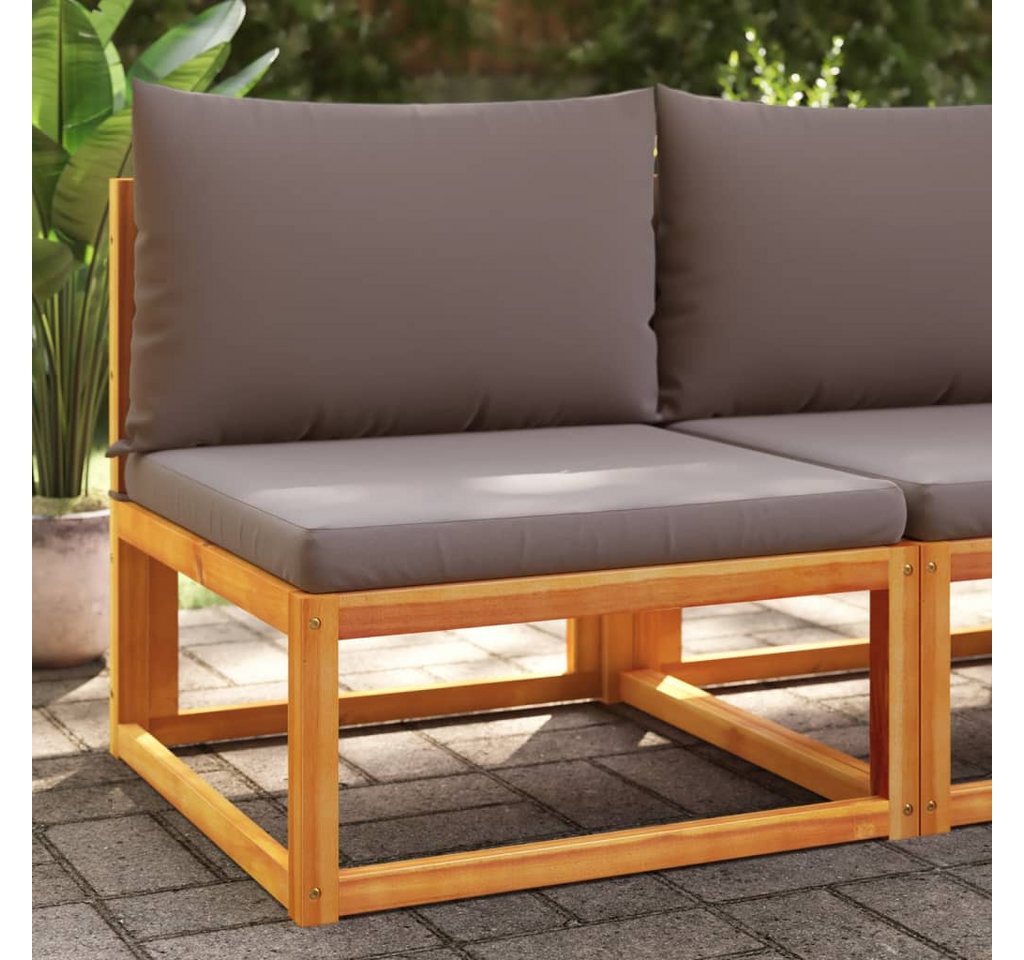 vidaXL Gartensessel, Gartensessel ohne Armlehnen mit Kissen Massivholz Akazie vidaXL Gartensessel, Gartensessel ohne Armlehnen mit Kissen Massivholz Akazie von vidaXL