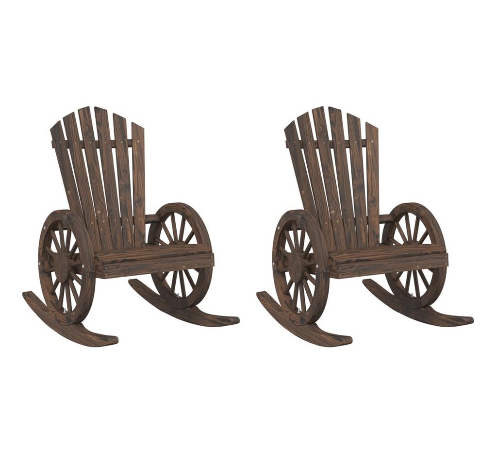 vidaXL Gartenstuhl, Adirondack-Schaukelstühle 2 Stk. Massivholz Tanne vidaXL Gartenstuhl, Adirondack-Schaukelstühle 2 Stk. Massivholz Tanne von vidaXL