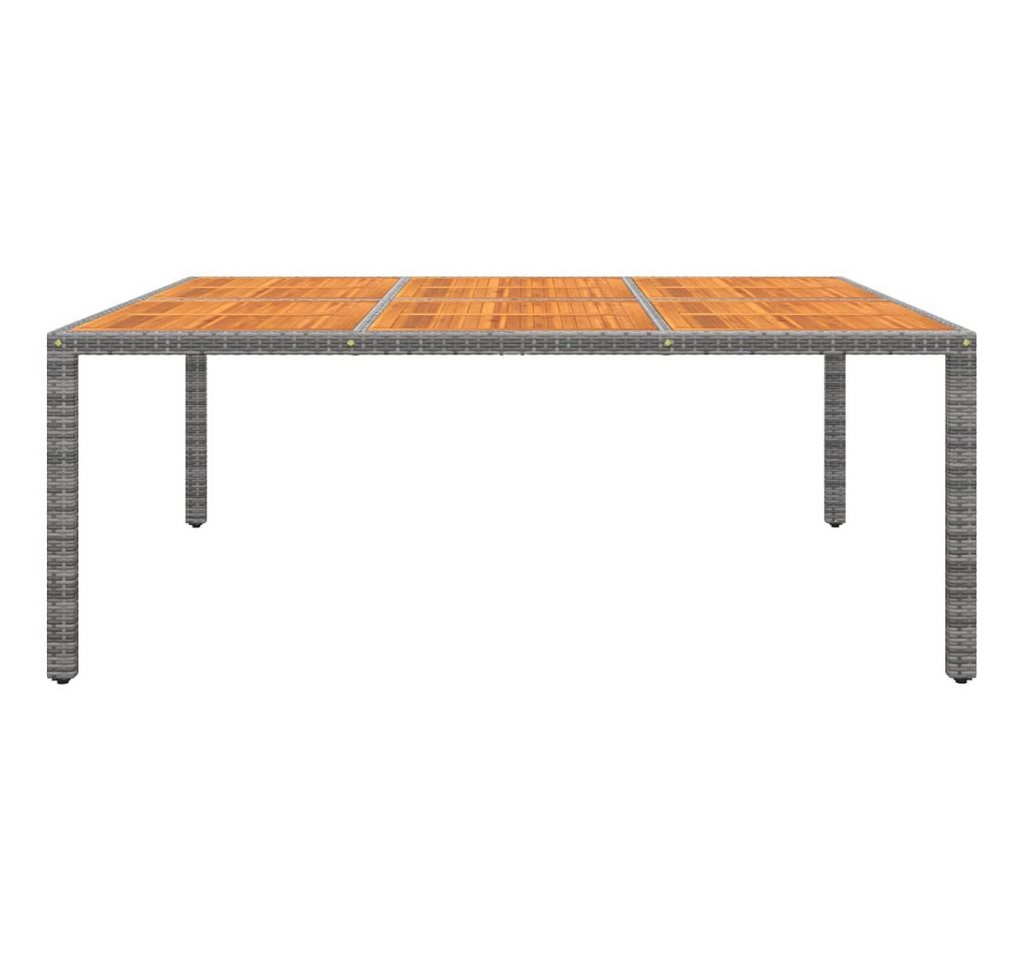 vidaXL Gartentisch, Outdoor Tisch 200x150x75 cm Akazienholz und Poly Rattan Grau vidaXL Gartentisch, Outdoor Tisch 200x150x75 cm Akazienholz und Poly Rattan Grau von vidaXL