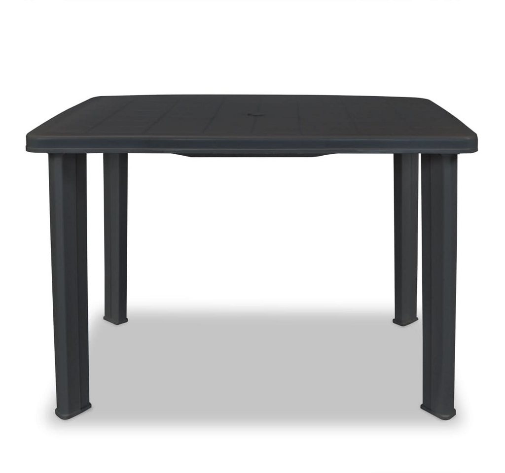 vidaXL Gartentisch, Outdoor Tisch Anthrazitgrau 101 x 68 x 72 cm Kunststoff von vidaXL