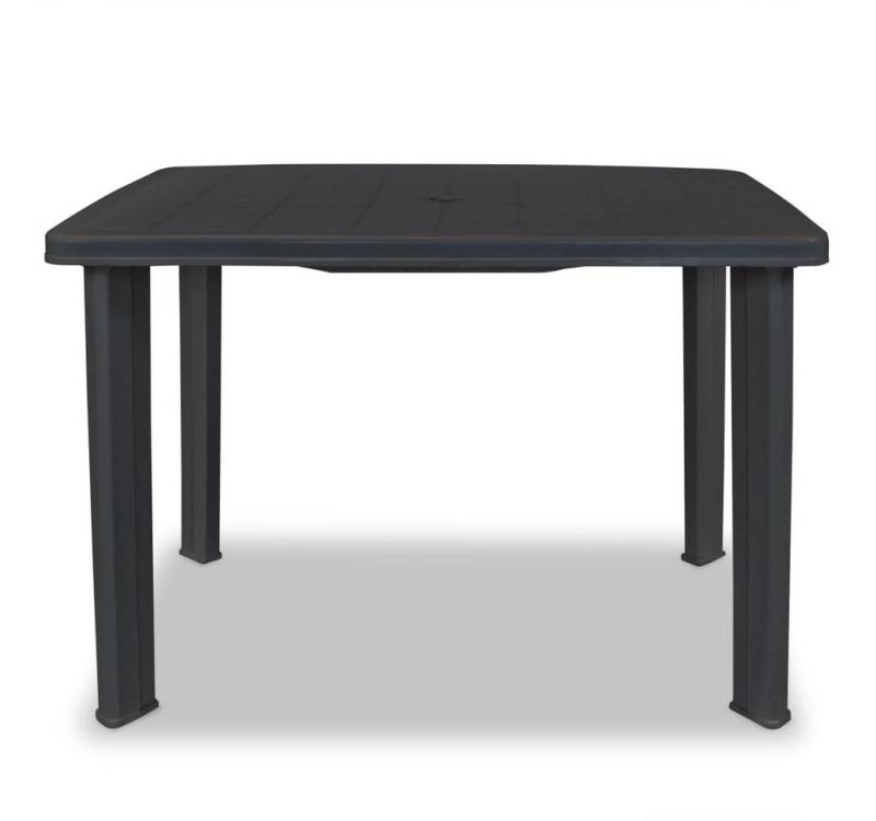 vidaXL Gartentisch, Outdoor Tisch Anthrazitgrau 101 x 68 x 72 cm Kunststoff von vidaXL