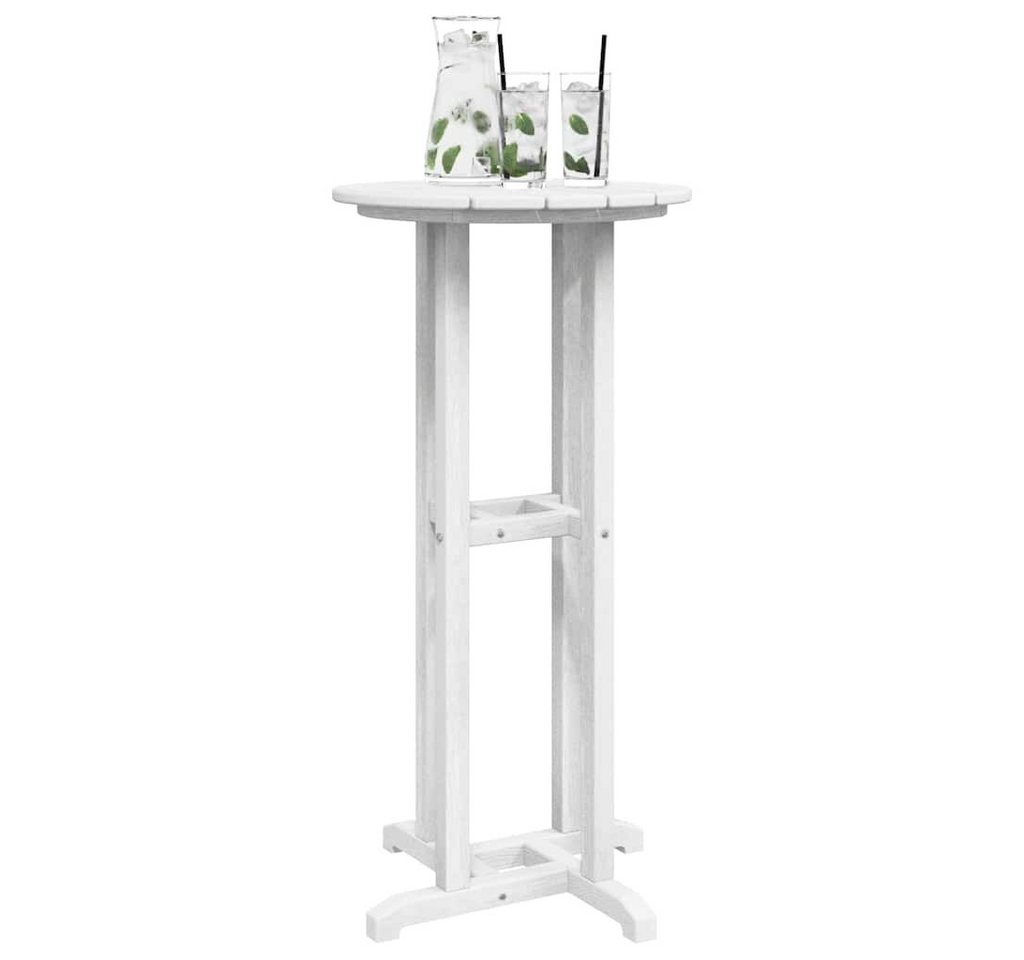 vidaXL Gartentisch Bar Tisch Weiß 55x55x107 cm HDPE vidaXL Gartentisch Bar Tisch Weiß 55x55x107 cm HDPE von vidaXL