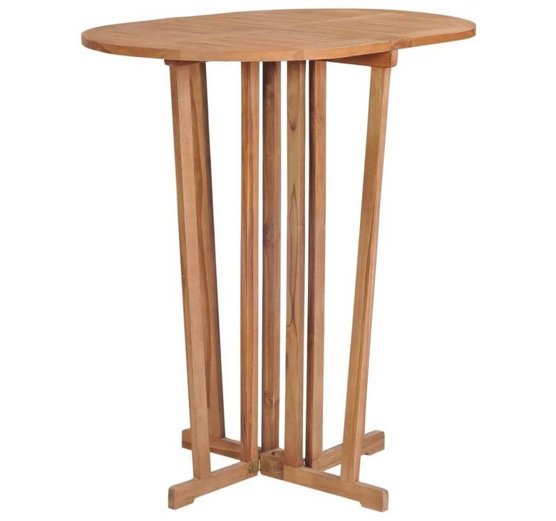 vidaXL Gartentisch Bartisch Klappbar 90x65x105 cm Massivholz Teak von vidaXL