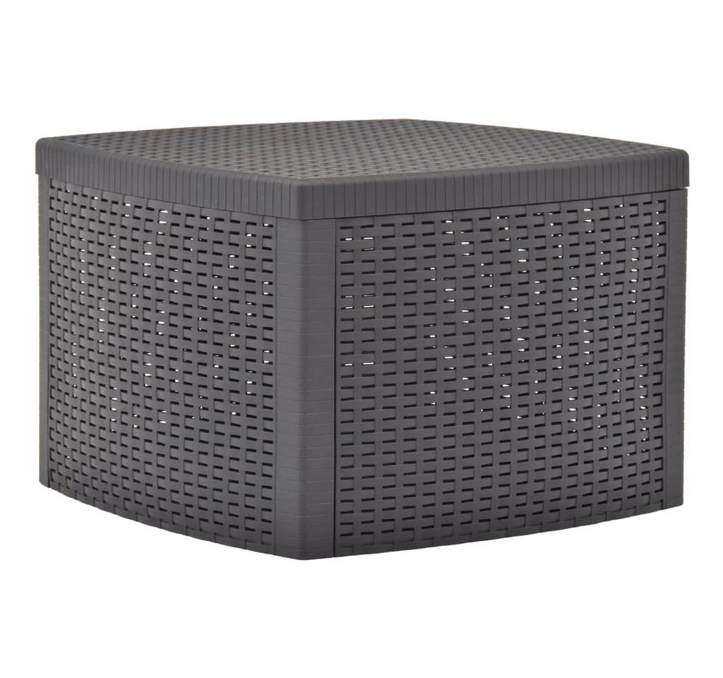 vidaXL Gartentisch Beistelltisch Mokka 54×54×36,5 cm Kunststoff (1-St) von vidaXL