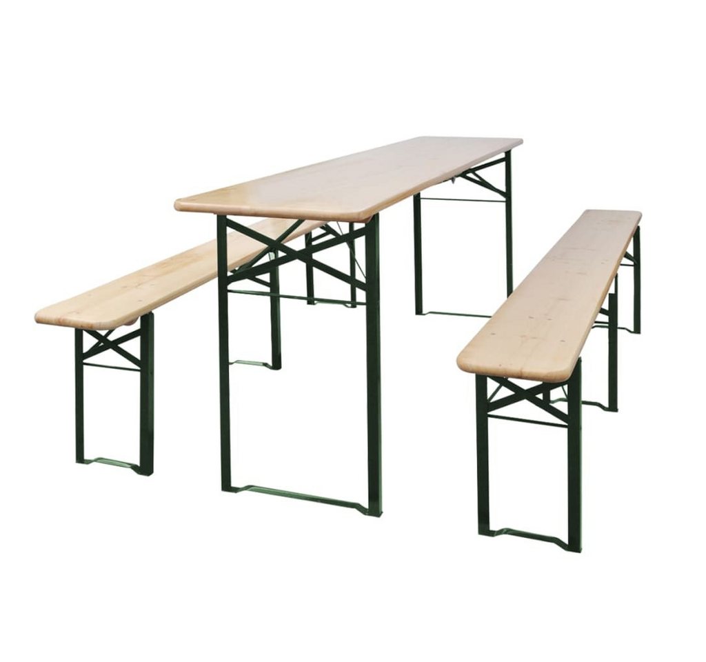 vidaXL Gartentisch Biertisch mit 2 Bänken Klappbar 220 cm Tannenholz vidaXL Gartentisch Biertisch mit 2 Bänken Klappbar 220 cm Tannenholz von vidaXL