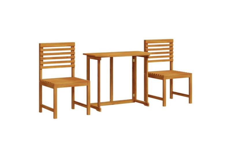 vidaXL Gartentisch 3-tlg. Garten-Bistroset Massivholz (3-St) von vidaXL