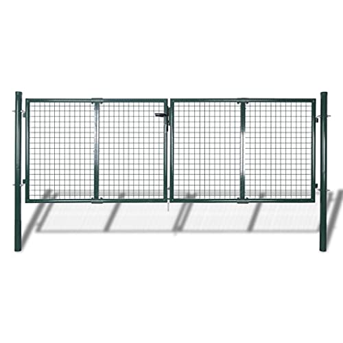 vidaXL Gartentor 289x100/306x150cm Doppeltor Zauntür Tor Garten Zaun Pforte von vidaXL