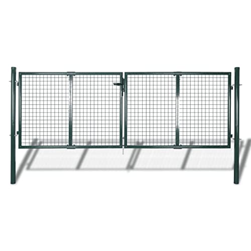 vidaXL Gartentor 289x125/306x175cm Doppeltor Zauntür Tor Garten Zaun Pforte von vidaXL