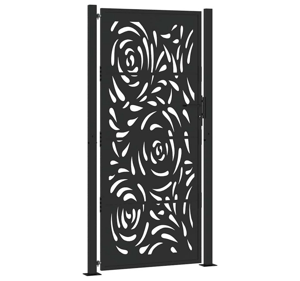 vidaXL Gartentor Gartentor Schwarz 105x205 cm Stahl Flammen-Design Metall Abschließbar vidaXL Gartentor Gartentor Schwarz 105x205 cm Stahl Flammen-Design Metall Abschließbar von vidaXL