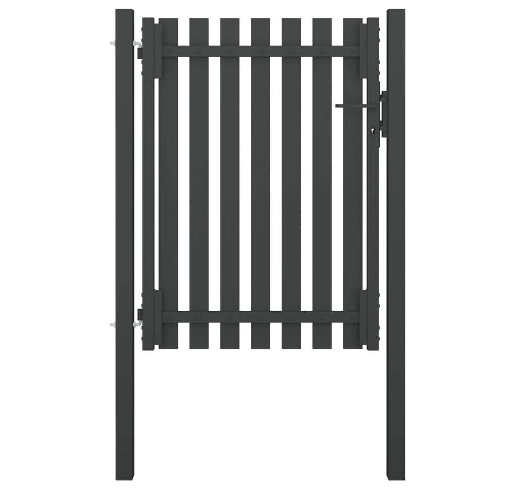 vidaXL Gartentor Gartentor Stahl 1x1,7 m Anthrazit Abschließbar Zauntor vidaXL Gartentor Gartentor Stahl 1x1,7 m Anthrazit Abschließbar Zauntor von vidaXL